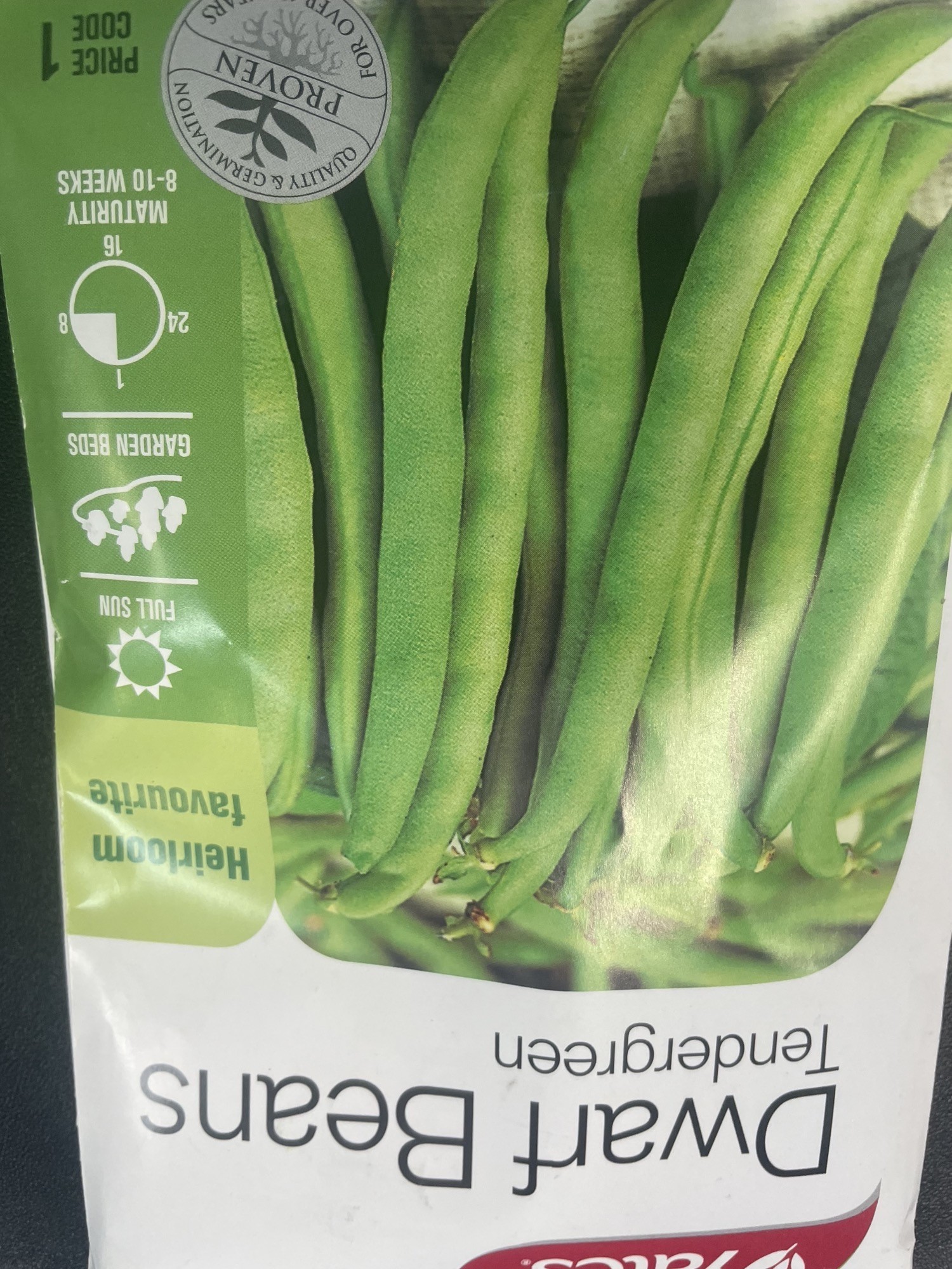 Dwarf Beans Tendergreen Seeds